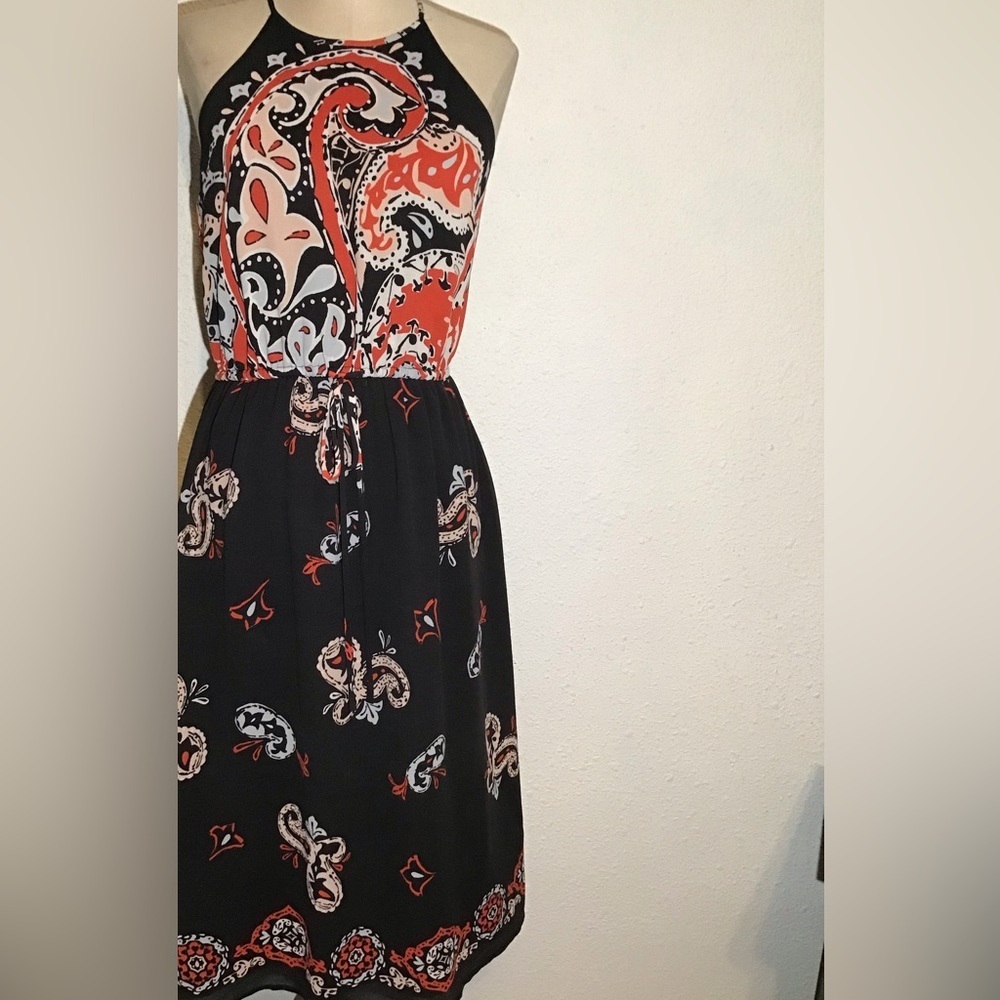 Loft spaghetti strap floral dress size small